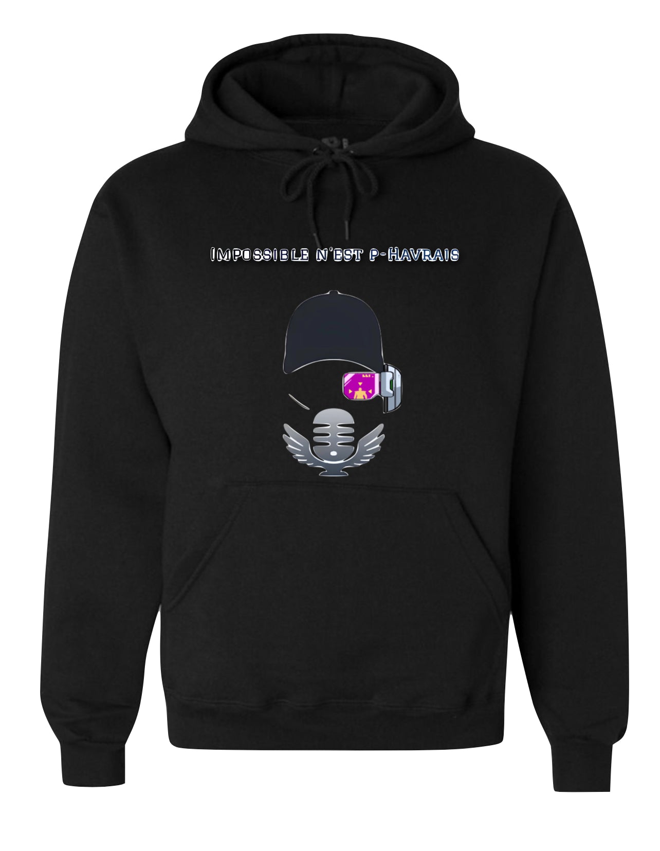 Sweat à capuche Invisible Keep Speaker - Édition “Impossible n’est P-Havrais” avec Détecteur d’Énergie
